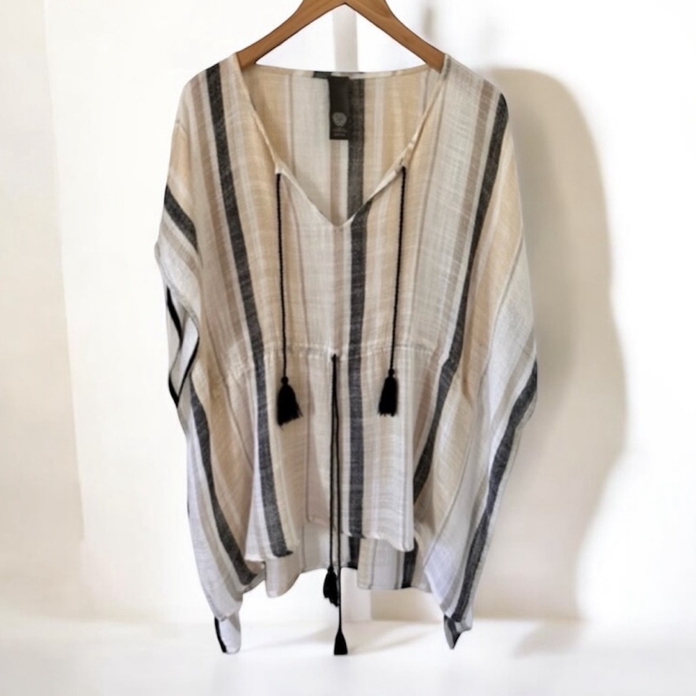 Vince Camuto Cover Up -  Striped Tassel